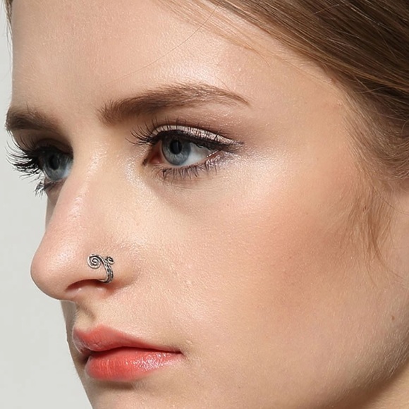 Sterling Silver Snail Ear Cuff Earrings - Picture 2 of 6